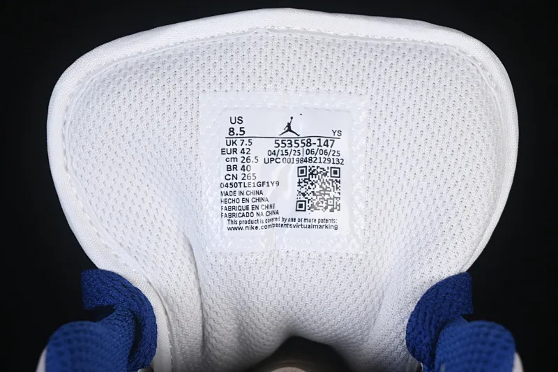 All categories Air Jordan Jordan series basketball shoes Air Jordan 1 Low G version pure original Air Jordan 1 Low AJ1 Joe 1 blue and green color matching low-top cultural casual sneakers 553558-147